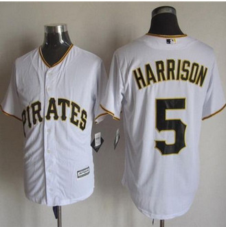 Pittsburgh Pirates #5 Josh Harrison White New Cool Base Stitched Baseball Jersey