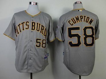 Pittsburgh Pirates #58 Brandon Cumpton Grey Cool Base Stitched Baseball Jersey