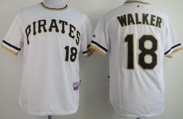 Pittsburgh Pirates 18 Walker White Throwback M&N MLB Jerseys