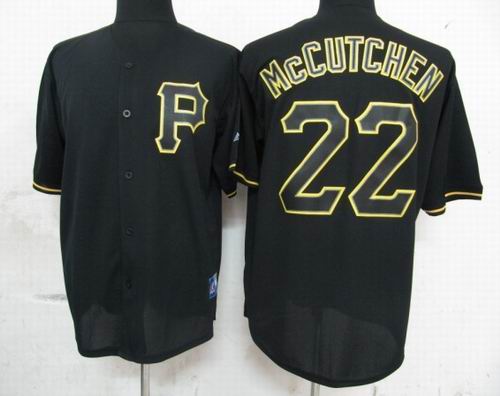 Pittsburgh Pirates 22 Andrew McCutchen Pitch Black Fashion Jersey
