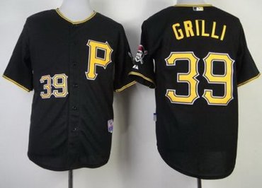 Pittsburgh Pirates 39 Jason Grilli Black Cool Base MLB Jerseys