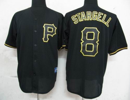 Pittsburgh Pirates 8 Stargell Pitch Black Fashion Jersey