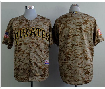 Pittsburgh Pirates Blank Camo Alternate Cool Base Stitched Baseball Jersey