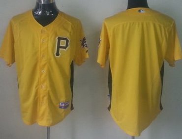 Pittsburgh Pirates Blank Yellow MLB Jerseys