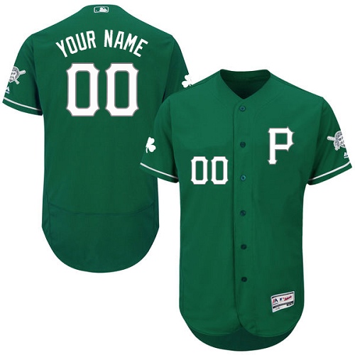 Pittsburgh Pirates Green Celtic Men's Customized Flexbase Jersey Pittsburgh Pirates Green Celtic Men's Customized Flexbase Jersey