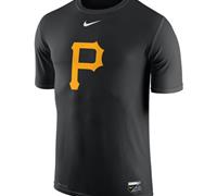 Pittsburgh Pirates Nike Authentic Collection Legend Logo 1.5 Performance Black T-Shirt Pittsburgh Pirates Nike Authentic Collection Legend Logo 1.5 Performance Black T-Shirt