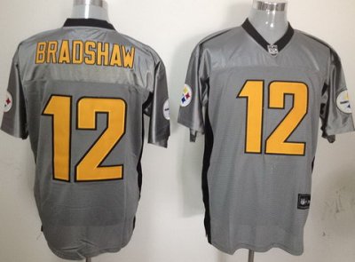 2012 Pittsburgh Steelers #12 Bradshaw Grey Shadow NFL Jerseys 2012 Pittsburgh Steelers #12 Bradshaw Grey Shadow NFL Jerseys