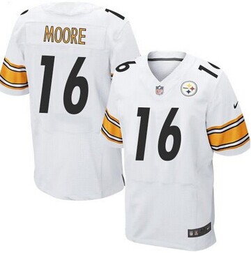 Pittsburgh Steelers #16 Lance Moore White NFL Elite Jersey
