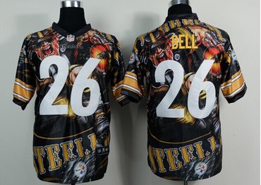 Pittsburgh Steelers #26 Le'Veon Bell fashion NFL Elite Fanatical Version Jersey Pittsburgh Steelers #26 Le'Veon Bell fashion NFL Elite Fanatical Version Jersey