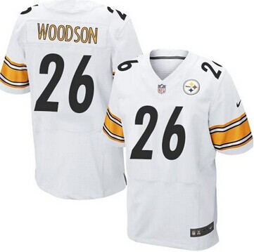 Pittsburgh Steelers #26 Rod Woodson White NFL Elite Jersey
