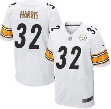 Pittsburgh Steelers #32 Franco Harris White NFL Elite Jersey