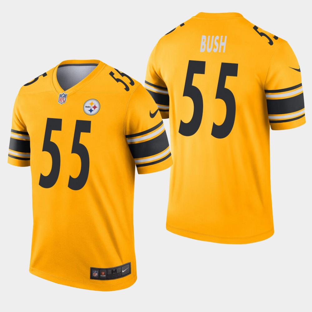 Pittsburgh Steelers #55 Devin Bush Inverted Legend Gold Jersey Pittsburgh Steelers #55 Devin Bush Inverted Legend Gold Jersey
