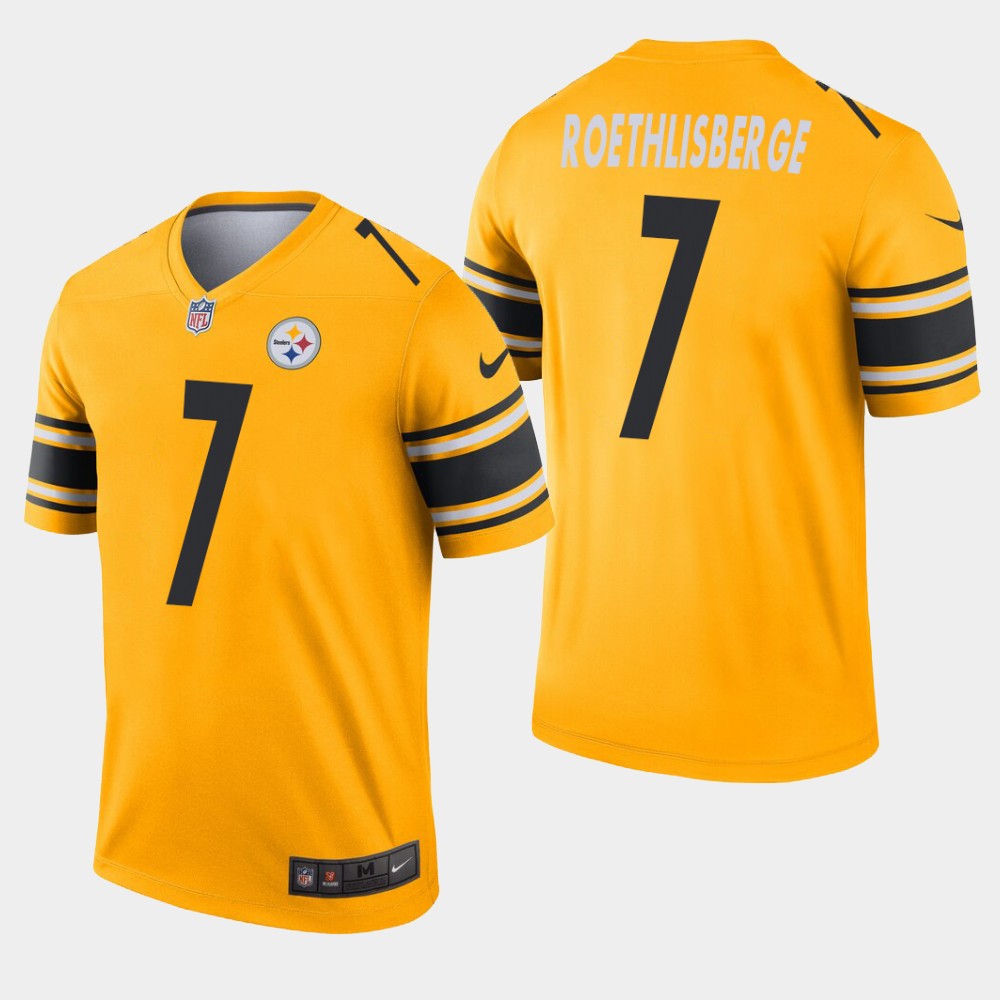 Pittsburgh Steelers #7 Ben Roethlisberger Inverted Legend Gold Jersey Pittsburgh Steelers #7 Ben Roethlisberger Inverted Legend Gold Jersey
