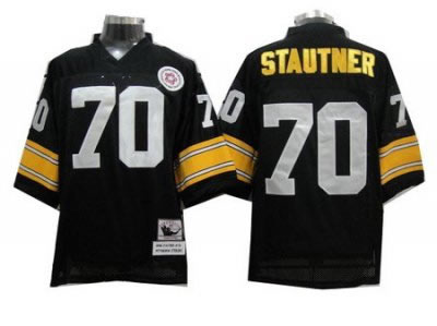Pittsburgh Steelers #70 Stautner Black Throwback NFL Jerseys Pittsburgh Steelers #70 Stautner Black Throwback NFL Jerseys