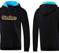 Pittsburgh Steelers English Version Pullover Hoodie Black & Blue