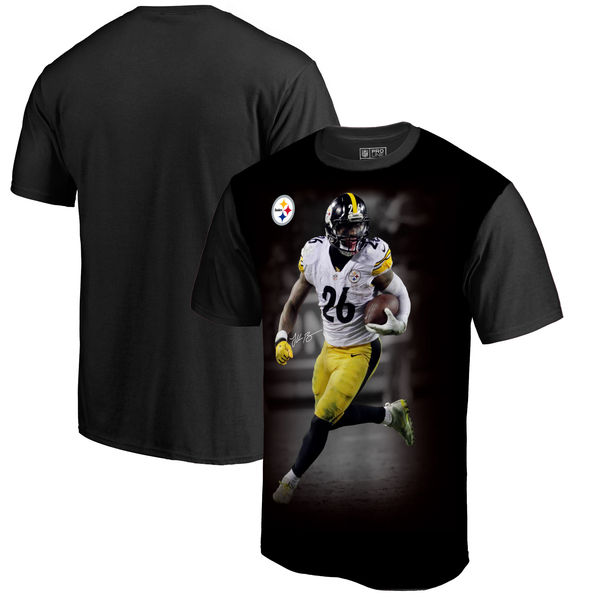 Pittsburgh Steelers Le'Veon Bell NFL Pro Line By Fanatics Branded NFL Player Sublimated Graphic T Shirt Black Pittsburgh Steelers Le'Veon Bell NFL Pro Line By Fanatics Branded NFL Player Sublimated Graphic T Shirt Black