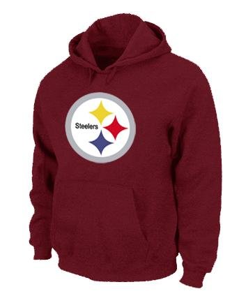 Pittsburgh Steelers Logo Pullover Hoodie RED