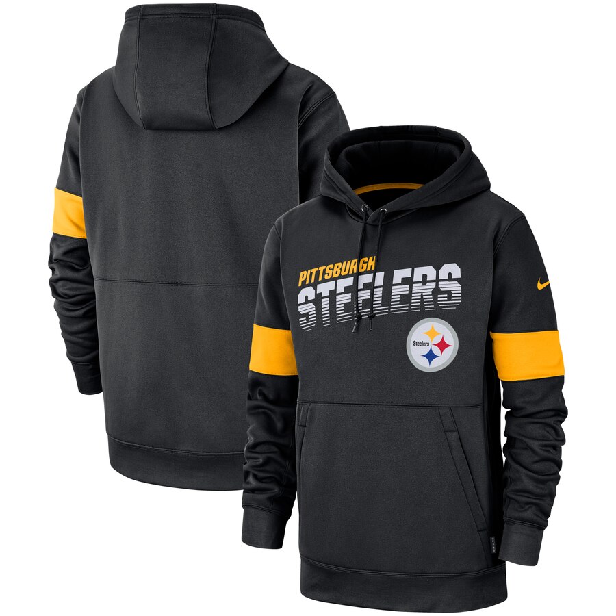 Pittsburgh Steelers Nike Sideline Team Logo Performance Pullover Hoodie Black Pittsburgh Steelers Nike Sideline Team Logo Performance Pullover Hoodie Black