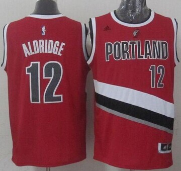 Portland Trail Blazers #12 LaMarcus Aldridge Stitched Red NBA Jersey
