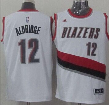 Portland Trail Blazers #12 LaMarcus Aldridge Stitched White NBA Jersey