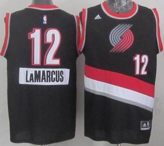 Portland Trail Blazers #12 Lamarcus Aldridge Black 2014-15 Christmas Day Stitched NBA Jersey