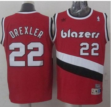 Portland Trail Blazers #22 Clyde Drexler Red Soul Swingman Throwback Stitched NBA Jersey