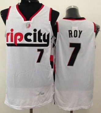 Portland Trail Blazers #7 Brandon Roy White Throwback NBA Jersey