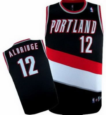 Portland Trail Blazers 12 Aldridge Black NBA Jersey