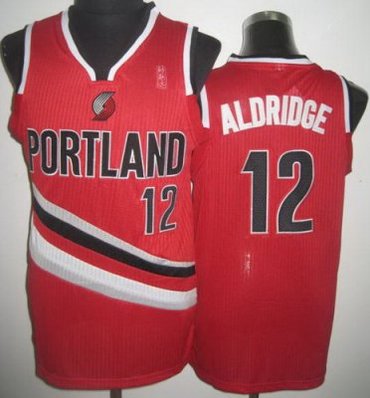 Portland Trail Blazers 12 LaMarcus Aldridge Red Revolution 30 NBA Basketball Jerseys