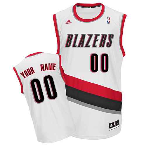 Portland Trail Blazers Custom White Adidas Home Jersey Portland Trail Blazers Custom White Adidas Home Jersey