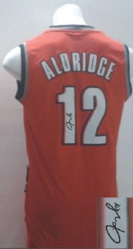 Portland Trail Blazers Revolution 30 Autographed #12 Lamarcus Aldridge Yellow Stitched NBA Jersey