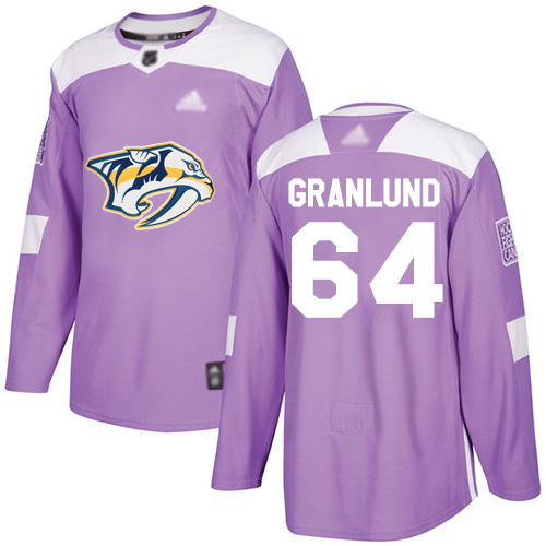 Predators #64 Mikael Granlund Purple Authentic Fights Cancer Stitched Hockey Jersey Predators #64 Mikael Granlund Purple Authentic Fights Cancer Stitched Hockey Jersey