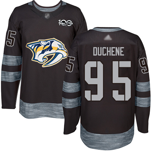 Predators #95 Matt Duchene Black 1917-2017 100th Anniversary Stitched Hockey Jersey Predators #95 Matt Duchene Black 1917-2017 100th Anniversary Stitched Hockey Jersey