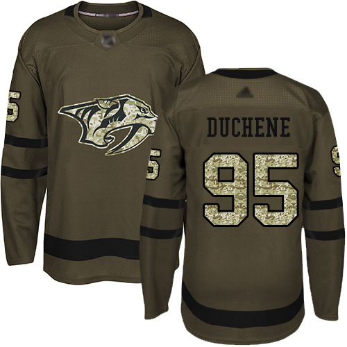 Predators #95 Matt Duchene Green Salute to Service Stitched Hockey Jersey Predators #95 Matt Duchene Green Salute to Service Stitched Hockey Jersey