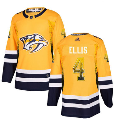 Predators 4 Ryan Ellis Gold Drift Fashion Adidas Jersey Predators 4 Ryan Ellis Gold Drift Fashion Adidas Jersey