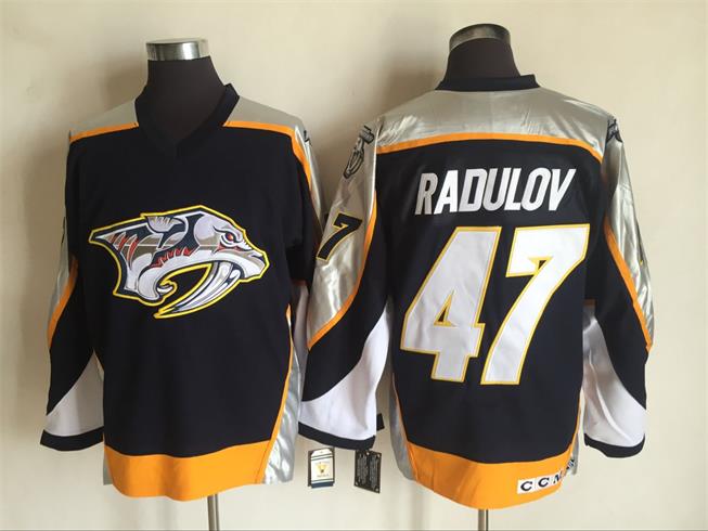 Predators 47 Alexander Radulov Black CCM Jersey