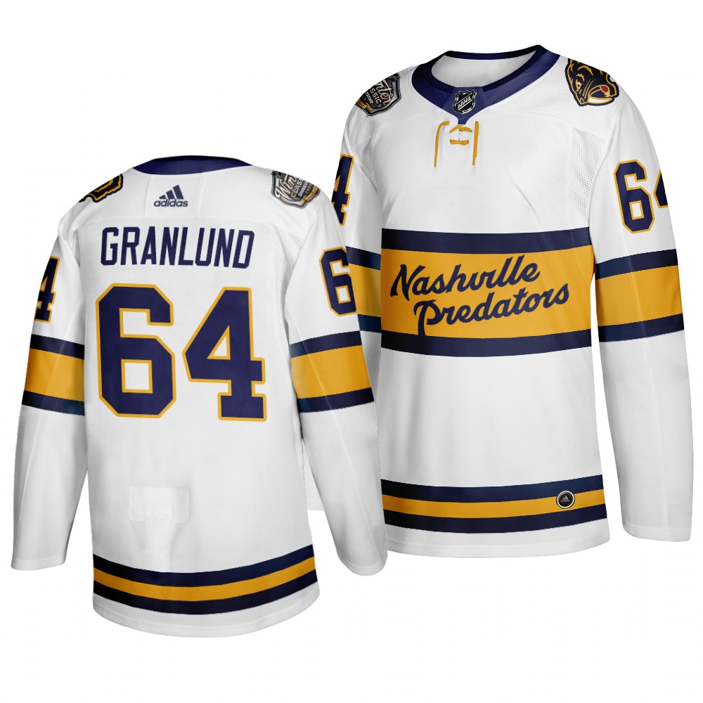 Predators 64 Mikael Granlund White 2020 Winter Classic Adidas Jersey Predators 64 Mikael Granlund White 2020 Winter Classic Adidas Jersey