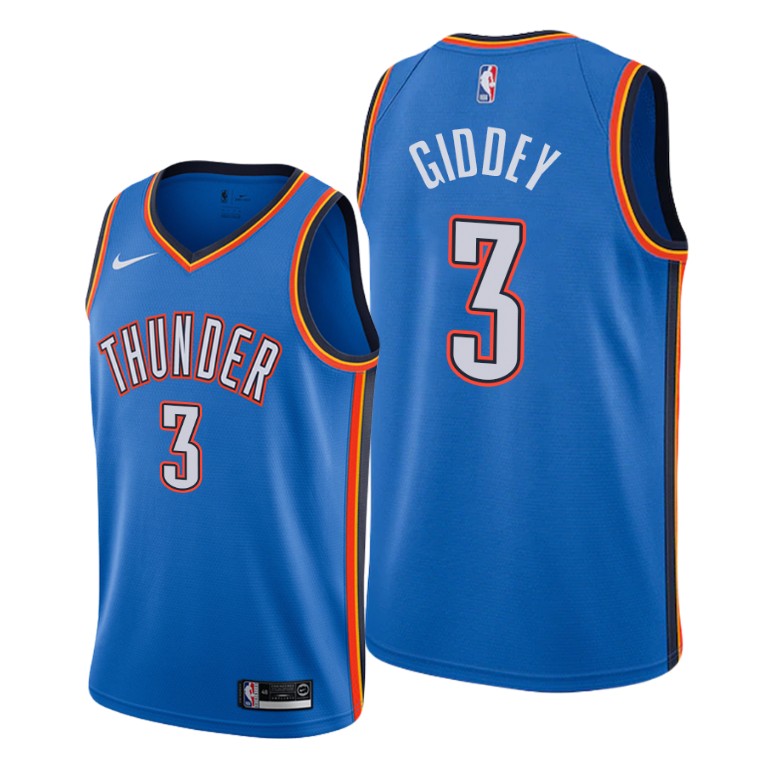 Oklahoma City Thunder #3 Josh Giddey Blue NBA Swingman Icon Edition Jersey Oklahoma City Thunder #3 Josh Giddey Blue NBA Swingman Icon Edition Jersey