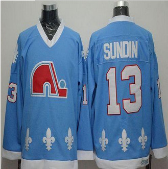 Quebec Nordiques #13 Mats Sundin Light Blue CCM Throwback Stitched NHL Jersey Quebec Nordiques #13 Mats Sundin Light Blue CCM Throwback Stitched NHL Jersey