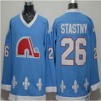Quebec Nordiques #26 Peter Stastny Light Blue CCM Throwback Stitched NHL Jersey Quebec Nordiques #26 Peter Stastny Light Blue CCM Throwback Stitched NHL Jersey