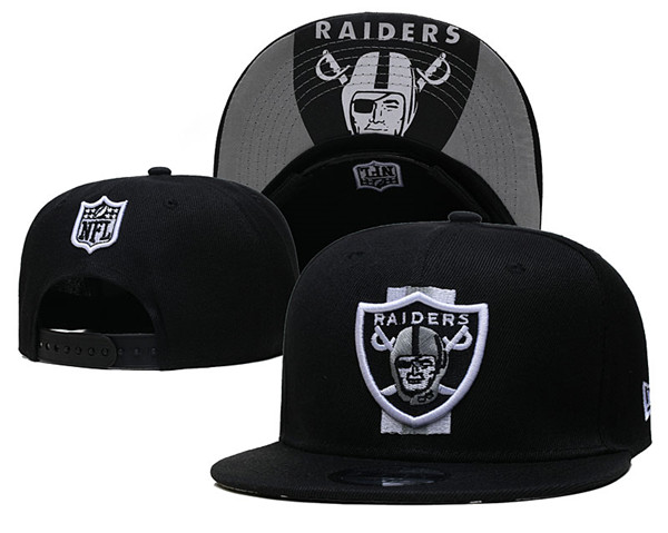 Raiders Black Snapback Hat-- GS