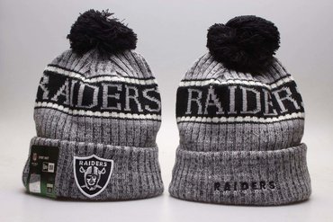 Raiders Gray 2018 NFL Sideline Cold Weather Sport Knit Hat
