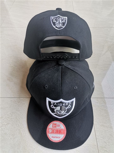 Raiders Team Logo Black Adjustable Hat1 LT