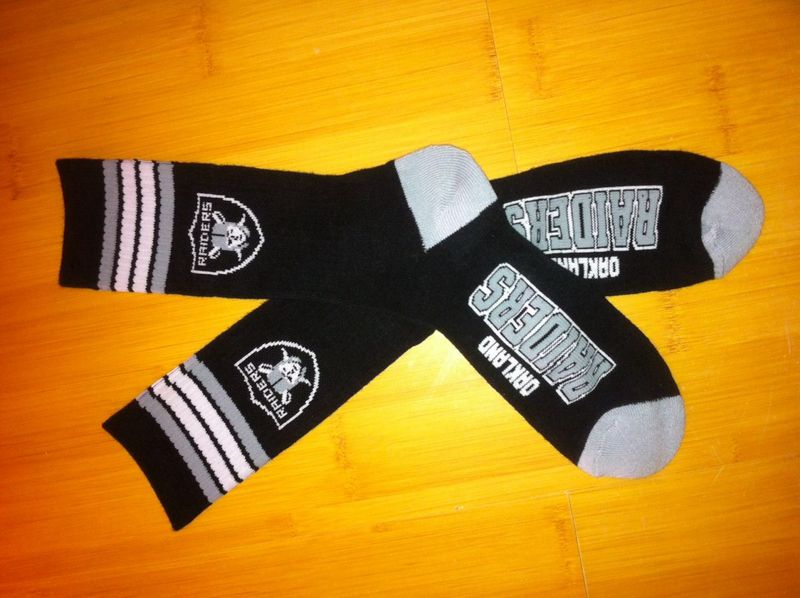 Raiders Team Logo Black NFL Socks Raiders Team Logo Black NFL Socks