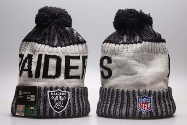 Raiders Team Logo Gray Fashion Knit Hat YP