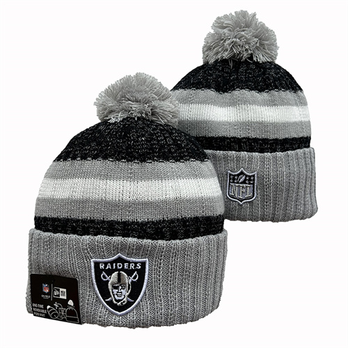 Raiders Team Logo Pom Knit Hat YD-2