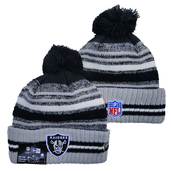 Raiders Team Logo Pom Knit Hat YD