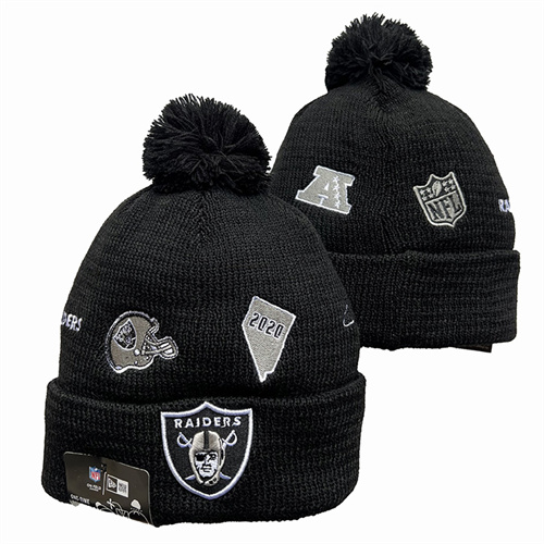 Raiders Team Logo Pom Knit Hat YD