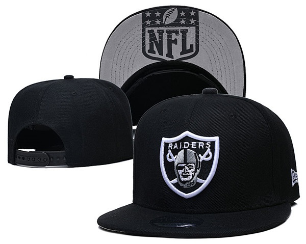 Raiders Team Logos Adjustable Black Hat GS
