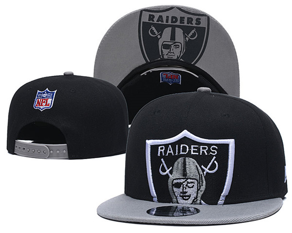 Raiders Team Logos Adjustable Gray Hat GS
